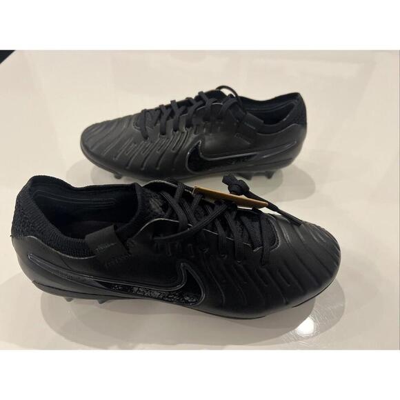 $239 Nike Legend 10 Elite FG \'Black Deep Jungle\' DV4328-002 Soccer  Size 4.5 main image 4